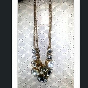 Large diamond accent necklace